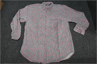 Vintage Paris Sport Club Paisley Shirt Size Large
