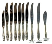 (8pc) Wallace Weighted Sterling Dinner Knives