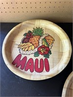 Bamboo Maui Souvenir Plate