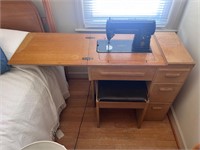 Sewing machine table and bench