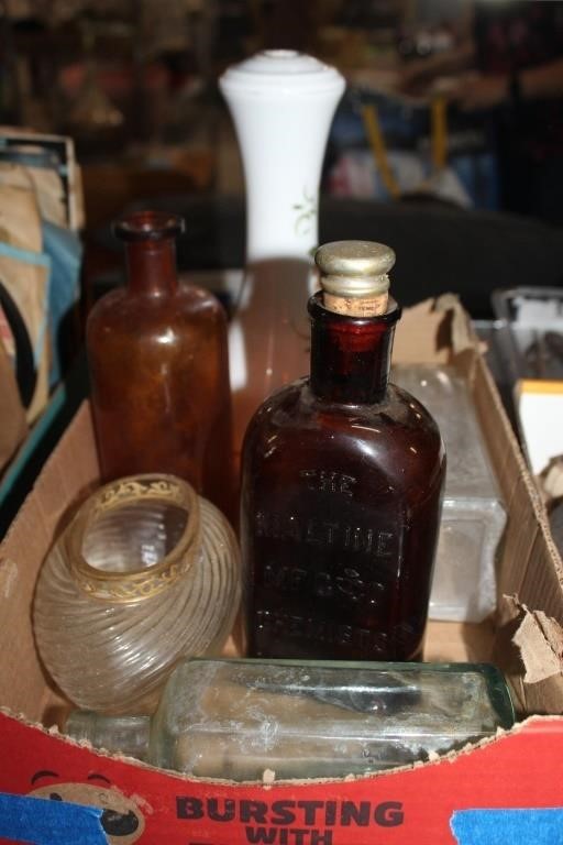 Vintage Lot of Glass Bottles