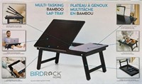 BirdRock Home Curved Lap Tray, Black