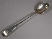 Victorian sterling silver crested basting spoon