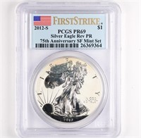 2012-S Rev PR Silver Eagle PCGS PR69