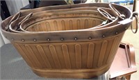3 COPPER TUBS