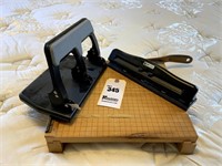 Paper Cutter, 3 Hole Punches