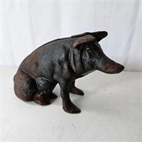 9" Cast Iron Pig / 2 Pieces