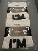 2 halloween mens shirts xlarge and large