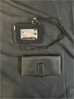 Leather Wallet & Checkbook / Credit Card Holder
