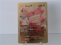 Pokemon Card Rare Gold Blissey V