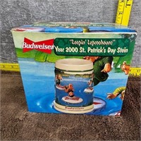 Vtg Budweiser "Leapin Leprechauns" Stein