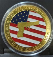 Second amendment challenge coin