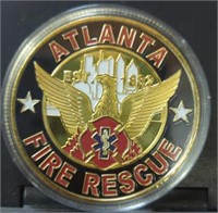 Atlanta fire rescue challenge coin