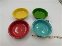 4 FIESTA WARE BOWLS