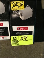 GROUP OF 4, DELTA TOILET PAPER HOLDERS WITH NIGHTL