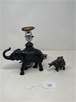 Elephant Lighter, & Metal Elephant Lamp