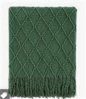 Bourina Throw Blanket-50 X60 Green, Textured