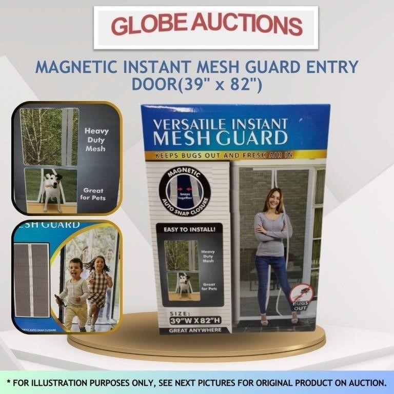 MAGNETIC INSTANT MESH GUARD ENTRY DOOR(39" x 82")