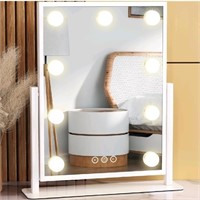 Hollywood Makeup Mirror with 9 Dimmable Bulbs and