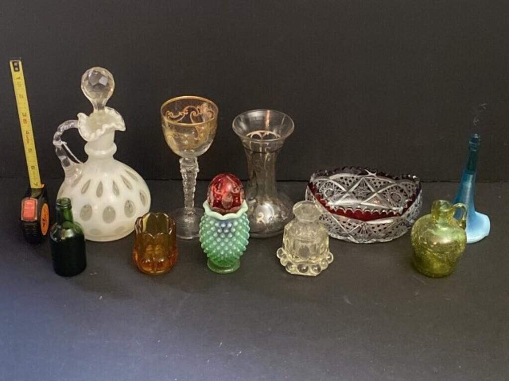 10 Pieces of Art Glass