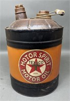 Texaco Metal Motor Oil Can