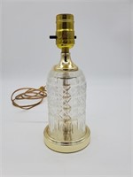 Small Brass & Glass Lamp