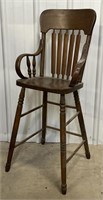 Vintage Wood Child's High Chair