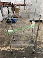 3-Tier Wire Metal Utility Cart