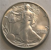 1988 UNC America Silver Eagle Dollar