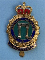 VTG Canadian Forces Cap Badge Servire Armatis