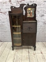 Antique Side By Side Drop Front Secretary