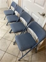 Samsonite padded folding chairs
