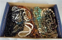 Costume jewelry strings of beads
