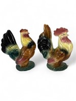 Royal Copley large ceramic chickens rooster hen