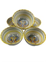 Meridiana Ceramiche Italy made bowls colorful