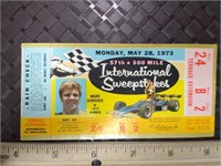 Indy 500 Ticket 57th  Race 1973