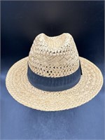 Havana Style Straw Fedora Hat