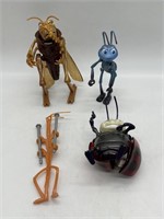 Vintage Lot of 4 Pixar Bugs Life Figures