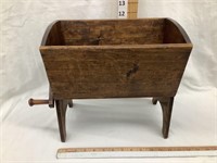 Primitive Wooden Sifter w/ Wooden Tumbler, 12