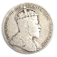 1908  Newfoundland 50 Cents Coin