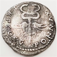 Vespasian AD69-78 silver Ancient Roman coin 19mm