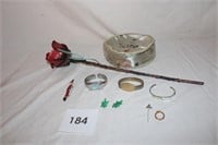 MISC. ROSE & JEWELRY LOT