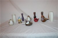 VASES & BIRDS LOT