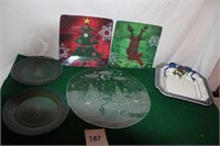 CHRISTMAS SERVING TRAYS