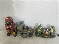 Decorative frog figures