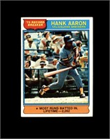 1976 Topps #1 Hank Aaron EX to EX-MT+