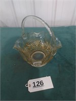 Glass Basket - About 11 inches tall