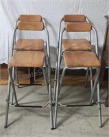 Ikea folding bar chairs. Seat height is 29½ins.