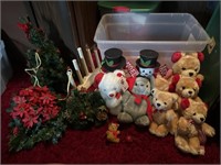 Christmas teddy bears Christmas mouse snowman