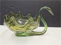 M,urano Style Art Glass Swan